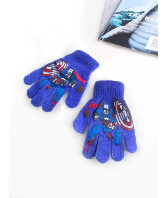 Kids Captain America Printed Gloves (4-7 Years Old) Kids Captain America Printed Gloves (4-7 Years Old)